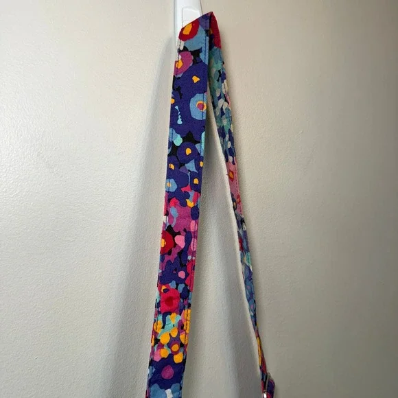 Vera Bradley Impressionista Floral Print Quilted Cotton Zip Crossbody Bag Purse - Picture 5 of 9